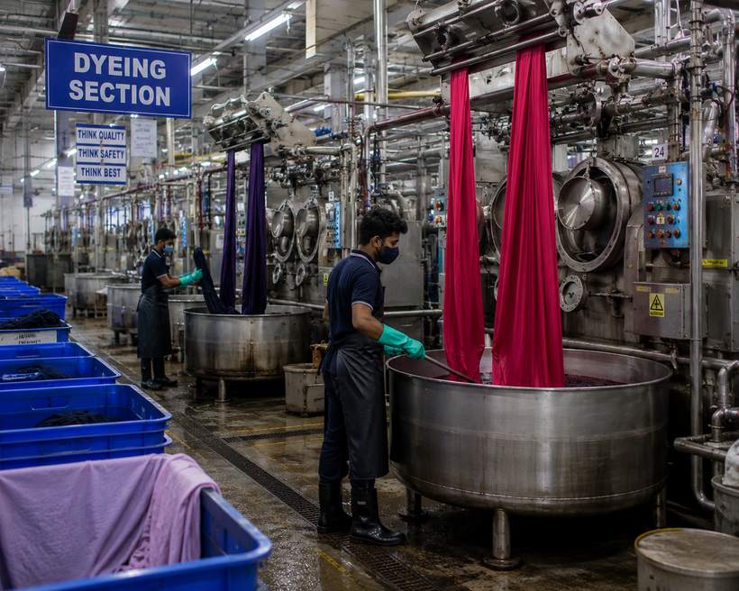 RAEM International dyeing section