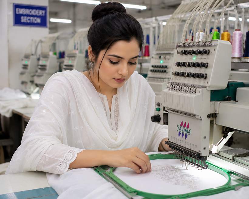 RAEM International embroidery section
