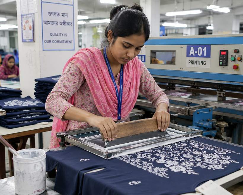 RAEM International screen printing section