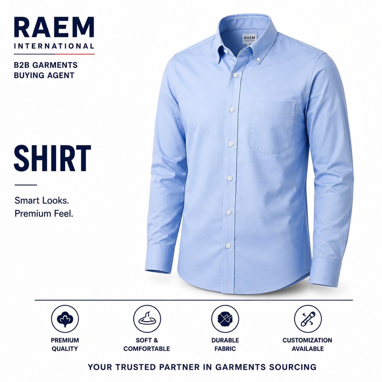 RAEM International Shirt — smart looks, premium feel